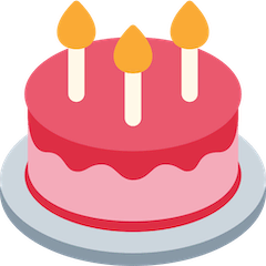 Pastel de cumpleaños Emoji Twitter