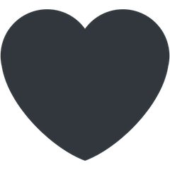 Coração preto Emoji Twitter