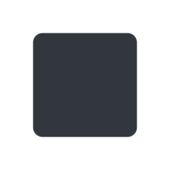 Cuadrado negro mediano pequeño Emoji Twitter
