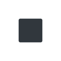 Quadrato piccolo nero Emoji Twitter