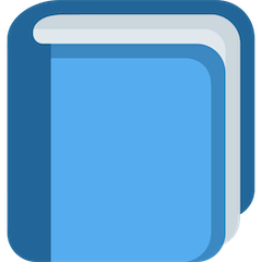 Livro escolar azul Emoji Twitter