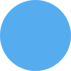 🔵 Círculo azul Emoji nos Twitter