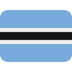 Bandeira do Botsuana Emoji Twitter