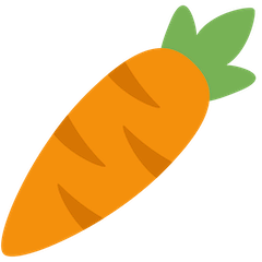 Морковь Эмодзи в Twitter