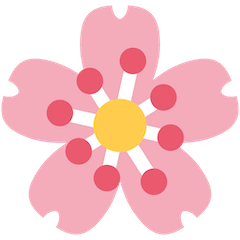 Flor de cerejeira Emoji Twitter