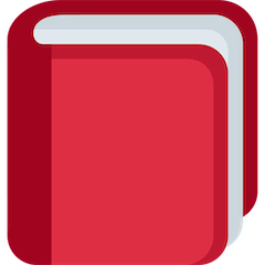 Rotes Buch Emoji Twitter