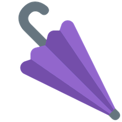 Geschlossener Regenschirm Emoji Twitter