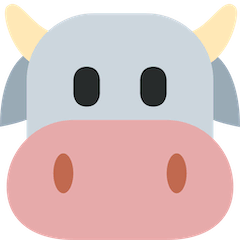 Коровья морда Эмодзи в Twitter