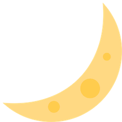 🌙 Luna crescente Emoji su Twitter
