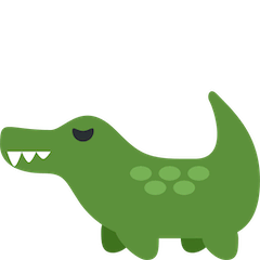 Крокодил Эмодзи в Twitter