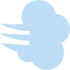 💨 Ráfaga de viento Emoji en Twitter