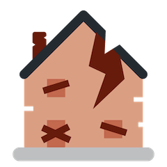 Derelict House Emoji on Twitter