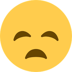 😞 Cara de decepcion Emoji en Twitter