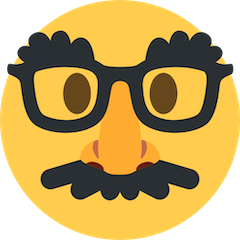 Verkleidetes Gesicht Emoji Twitter
