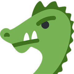 Cabeça de dragão Emoji Twitter