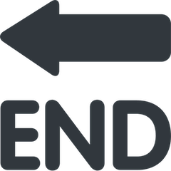 Pfeil „END“ Emoji Twitter