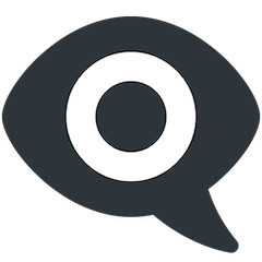 Eye In Speech Bubble Emoji on Twitter