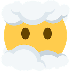 😶‍🌫️ Rosto Nas Nuvens Emoji nos Twitter