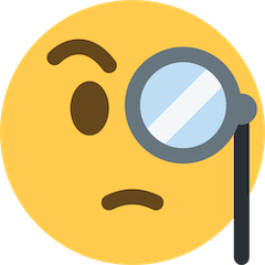 🧐 Face With Monocle Emoji on Twitter