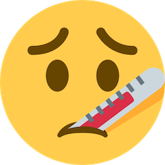 Faccina con termometro Emoji Twitter