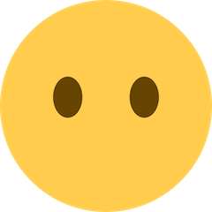 Faccina senza bocca Emoji Twitter