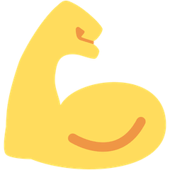 Bíceps flexionado Emoji Twitter