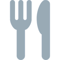Forchetta e coltello Emoji Twitter