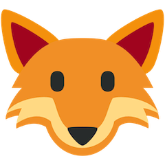 Cara de raposa Emoji Twitter