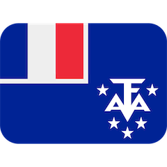 Drapeau des Territoires français du Sud Émoji Twitter