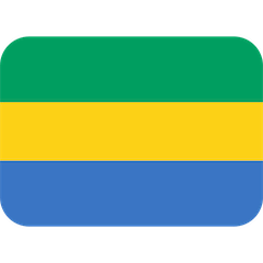 Drapeau du Gabon Émoji Twitter