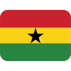 Drapeau du Ghana Émoji Twitter