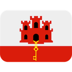 Flagge von Gibraltar Emoji Twitter