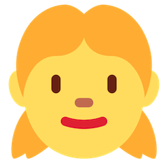 👧 Niña Emoji en Twitter