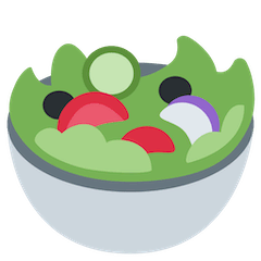 Ensalada verde Emoji Twitter