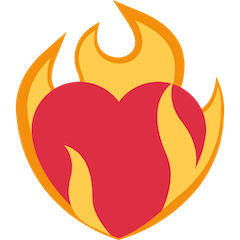 ❤️‍🔥 Heart on fire Emoji on Twitter
