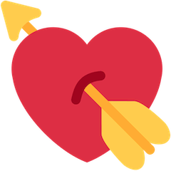 Corazón con flecha Emoji Twitter