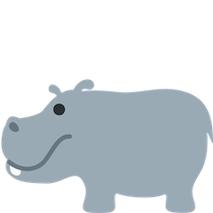Hippopotamus Emoji on Twitter