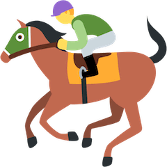 🏇 Joquei em cavalo de corrida Emoji nos Twitter