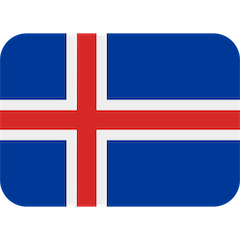 Drapeau de l’Islande Émoji Twitter