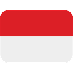 Flagge von Indonesien Emoji Twitter