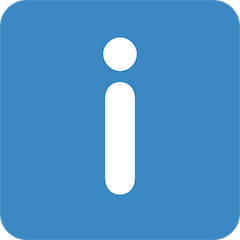 Simbolo delle informazioni Emoji Twitter