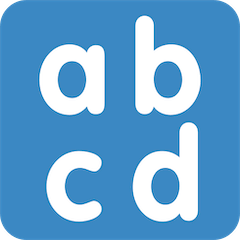 Eingabesymbol für Kleinbuchstaben Emoji Twitter