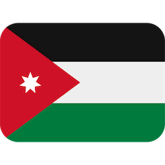 Flagge von Jordanien Emoji Twitter