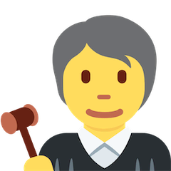 🧑‍⚖️ Juiz No Tribunal Emoji nos Twitter