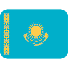 Флаг Казахстана Эмодзи в Twitter