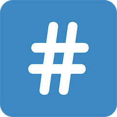 Nummernzeichen Emoji Twitter