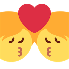 💏 Pasangan Berciuman Emoji Di Twitter