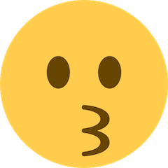 Küssendes Gesicht Emoji Twitter