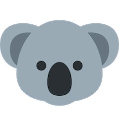 Muso di koala Emoji Twitter