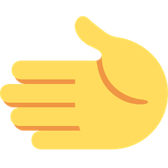 Nach links weisende Hand Emoji Twitter